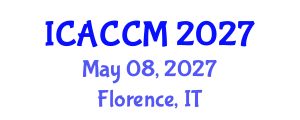 International Conference on Anesthesiology and Critical Care Medicine (ICACCM) May 08, 2027 - Florence, Italy