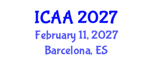 International Conference on Animal Anatomy (ICAA) February 11, 2027 - Barcelona, Spain International Conference on Animal Anatomy (ICAA) February 11, 2027 - Barcelona, Spain