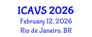 International Conference on Animal and Veterinary Sciences (ICAVS) February 12, 2026 - Rio de Janeiro, Brazil International Conference on Animal and Veterinary Sciences (ICAVS) February 12, 2026 - Rio de Janeiro, Brazil