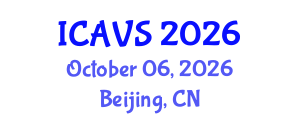 International Conference on Animal and Veterinary Sciences (ICAVS) October 06, 2026 - Beijing, China