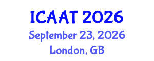 International Conference on Animal Assisted Therapy (ICAAT) September 23, 2026 - London, United Kingdom