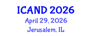 International Conference on Animal Diseases and Nutrition (ICAND) April 29, 2026 - Jerusalem, Israel