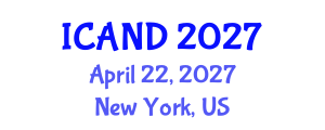 International Conference on Animal Diseases and Nutrition (ICAND) April 22, 2027 - New York, United States International Conference on Animal Diseases and Nutrition (ICAND) April 22, 2027 - New York, United States