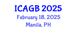 International Conference on Animal Genetics and Breeding (ICAGB) February 18, 2025 - Manila, Philippines