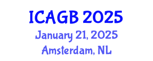 International Conference on Animal Genetics and Breeding (ICAGB) January 21, 2025 - Amsterdam, Netherlands