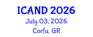 International Conference on Animal Nutrition and Diseases (ICAND) July 03, 2026 - Corfu, Greece
