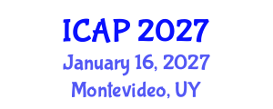 International Conference on Animal Physiology (ICAP) January 16, 2027 - Montevideo, Uruguay International Conference on Animal Physiology (ICAP) January 16, 2027 - Montevideo, Uruguay