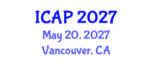International Conference on Animal Physiology (ICAP) May 20, 2027 - Vancouver, Canada International Conference on Animal Physiology (ICAP) May 20, 2027 - Vancouver, Canada