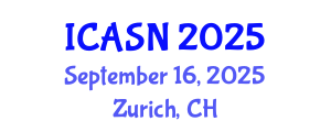 International Conference on Animal Science and Nutrition (ICASN) September 16, 2025 - Zurich, Switzerland