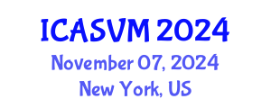 International Conference on Animal Science and Veterinary Medicine (ICASVM) November 07, 2024 - New York, United States