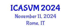 International Conference on Animal Science and Veterinary Medicine (ICASVM) November 11, 2024 - Rome, Italy