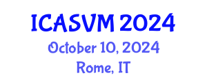 International Conference on Animal Science and Veterinary Medicine (ICASVM) October 10, 2024 - Rome, Italy