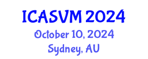 International Conference on Animal Science and Veterinary Medicine (ICASVM) October 10, 2024 - Sydney, Australia