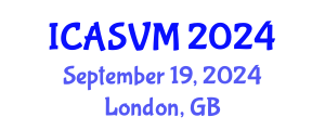 International Conference on Animal Science and Veterinary Medicine (ICASVM) September 19, 2024 - London, United Kingdom