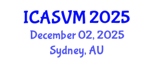 International Conference on Animal Science and Veterinary Medicine (ICASVM) December 02, 2025 - Sydney, Australia