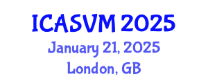 International Conference on Animal Science and Veterinary Medicine (ICASVM) January 21, 2025 - London, United Kingdom