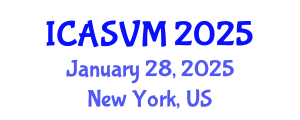 International Conference on Animal Science and Veterinary Medicine (ICASVM) January 28, 2025 - New York, United States