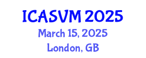 International Conference on Animal Science and Veterinary Medicine (ICASVM) March 15, 2025 - London, United Kingdom