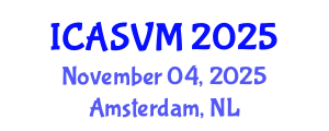 International Conference on Animal Science and Veterinary Medicine (ICASVM) November 04, 2025 - Amsterdam, Netherlands