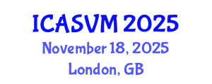 International Conference on Animal Science and Veterinary Medicine (ICASVM) November 18, 2025 - London, United Kingdom