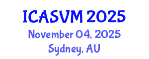 International Conference on Animal Science and Veterinary Medicine (ICASVM) November 04, 2025 - Sydney, Australia