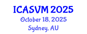 International Conference on Animal Science and Veterinary Medicine (ICASVM) October 18, 2025 - Sydney, Australia