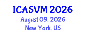 International Conference on Animal Science and Veterinary Medicine (ICASVM) August 09, 2026 - New York, United States