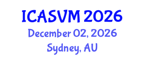 International Conference on Animal Science and Veterinary Medicine (ICASVM) December 02, 2026 - Sydney, Australia International Conference on Animal Science and Veterinary Medicine (ICASVM) December 02, 2026 - Sydney, Australia