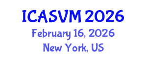 International Conference on Animal Science and Veterinary Medicine (ICASVM) February 16, 2026 - New York, United States