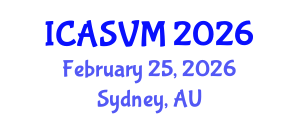 International Conference on Animal Science and Veterinary Medicine (ICASVM) February 25, 2026 - Sydney, Australia