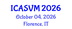 International Conference on Animal Science and Veterinary Medicine (ICASVM) October 04, 2026 - Florence, Italy International Conference on Animal Science and Veterinary Medicine (ICASVM) October 04, 2026 - Florence, Italy