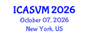 International Conference on Animal Science and Veterinary Medicine (ICASVM) October 07, 2026 - New York, United States