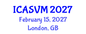 International Conference on Animal Science and Veterinary Medicine (ICASVM) February 15, 2027 - London, United Kingdom