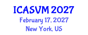 International Conference on Animal Science and Veterinary Medicine (ICASVM) February 17, 2027 - New York, United States