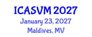 International Conference on Animal Science and Veterinary Medicine (ICASVM) January 23, 2027 - Maldives, Maldives International Conference on Animal Science and Veterinary Medicine (ICASVM) January 23, 2027 - Maldives, Maldives