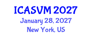 International Conference on Animal Science and Veterinary Medicine (ICASVM) January 28, 2027 - New York, United States