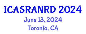 International Conference on Animal Science, Ruminant Animal Nutrition and Recent Developments (ICASRANRD) June 13, 2024 - Toronto, Canada