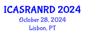International Conference on Animal Science, Ruminant Animal Nutrition and Recent Developments (ICASRANRD) October 28, 2024 - Lisbon, Portugal