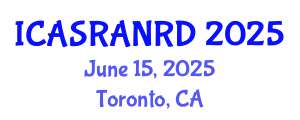 International Conference on Animal Science, Ruminant Animal Nutrition and Recent Developments (ICASRANRD) June 15, 2025 - Toronto, Canada