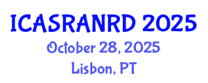 International Conference on Animal Science, Ruminant Animal Nutrition and Recent Developments (ICASRANRD) October 28, 2025 - Lisbon, Portugal