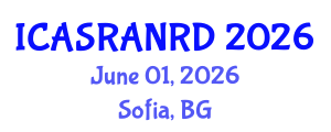 International Conference on Animal Science, Ruminant Animal Nutrition and Recent Developments (ICASRANRD) June 01, 2026 - Sofia, Bulgaria International Conference on Animal Science, Ruminant Animal Nutrition and Recent Developments (ICASRANRD) June 01, 2026 - Sofia, Bulgaria