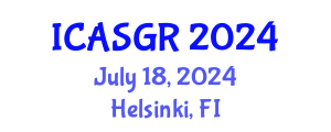 International Conference on Animal Sciences and Genetic Research (ICASGR) July 18, 2024 - Helsinki, Finland