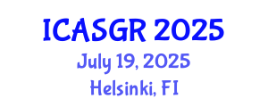 International Conference on Animal Sciences and Genetic Research (ICASGR) July 19, 2025 - Helsinki, Finland