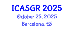 International Conference on Animal Sciences and Genetic Research (ICASGR) October 25, 2025 - Barcelona, Spain
