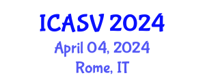 International Conference on Animal Sciences and Veterinary (ICASV) April 04, 2024 - Rome, Italy