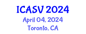 International Conference on Animal Sciences and Veterinary (ICASV) April 04, 2024 - Toronto, Canada