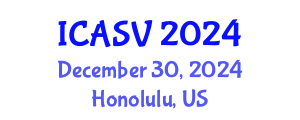 International Conference on Animal Sciences and Veterinary (ICASV) December 30, 2024 - Honolulu, United States
