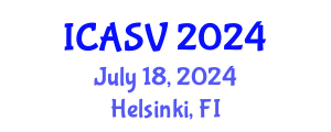International Conference on Animal Sciences and Veterinary (ICASV) July 18, 2024 - Helsinki, Finland