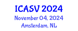 International Conference on Animal Sciences and Veterinary (ICASV) November 04, 2024 - Amsterdam, Netherlands