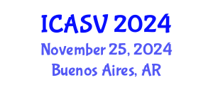 International Conference on Animal Sciences and Veterinary (ICASV) November 25, 2024 - Buenos Aires, Argentina
